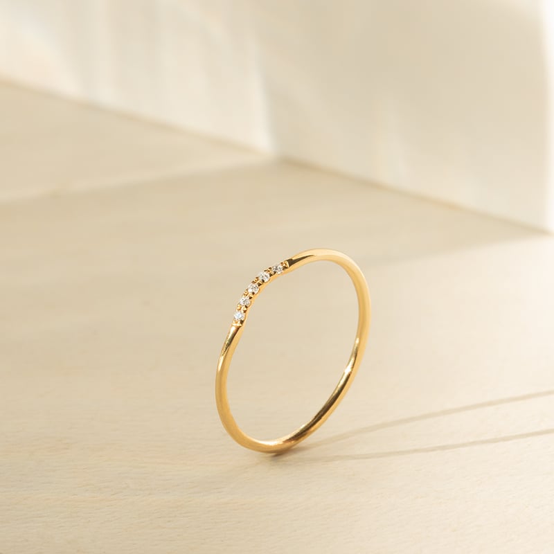 Diamantring mit rundem Ausschnitt Cole 152330