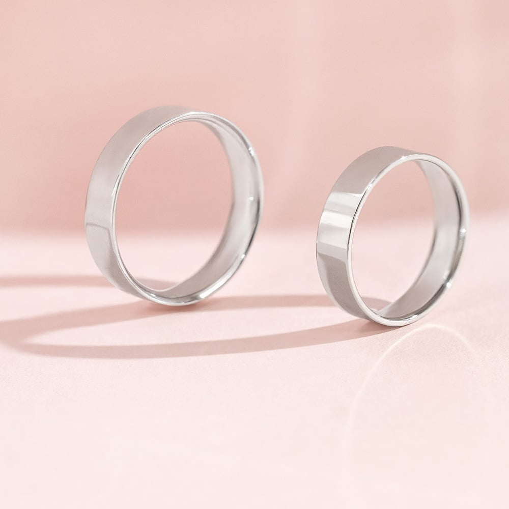 Flache Eheringe aus Gold Ilah 157071