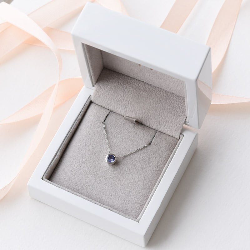 Silberkette mit blauem Tansanit Jonie 103923