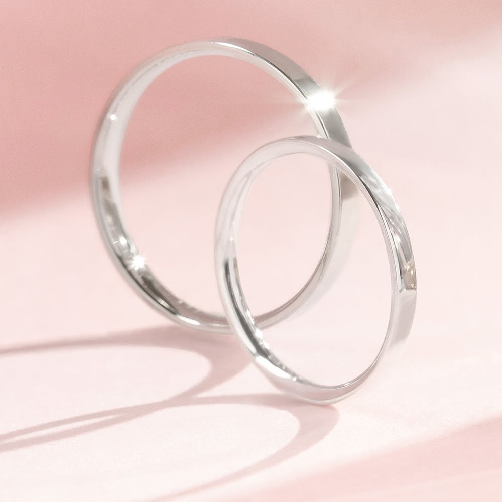 Flache Eheringe aus Gold Ilah 157074