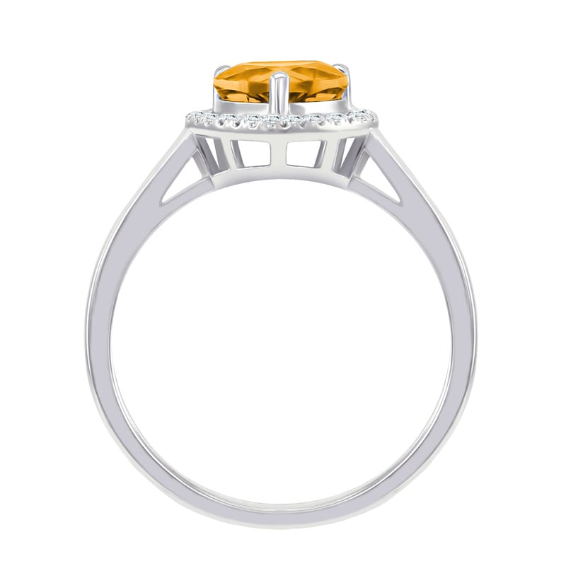 Goldring mit Citrinherz und Diamanten Connelly 35454