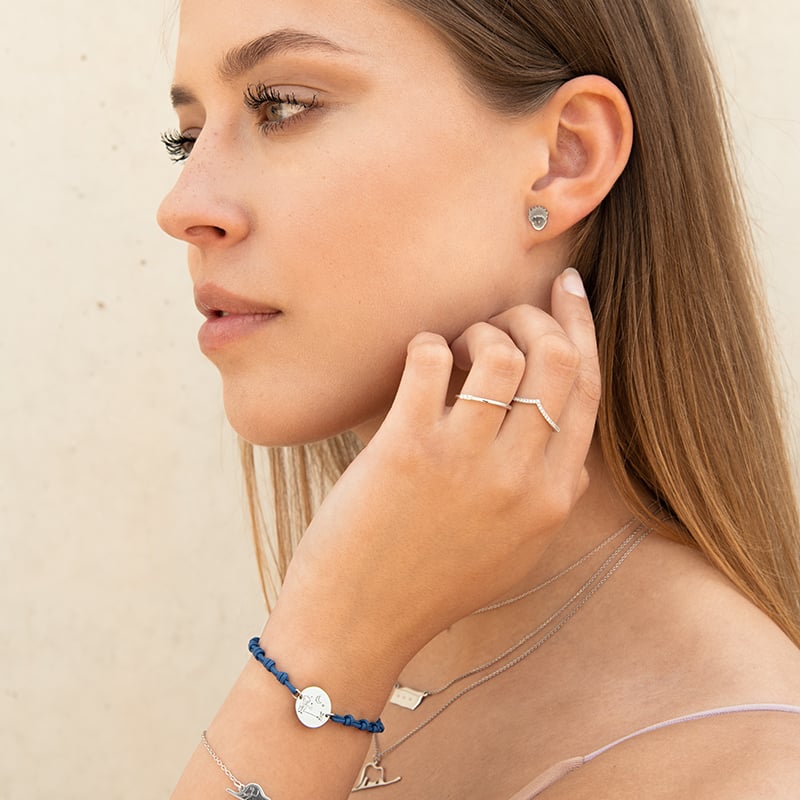 Silberne Ohrstecker Der Kleine Prinz und der Fuchs 138045