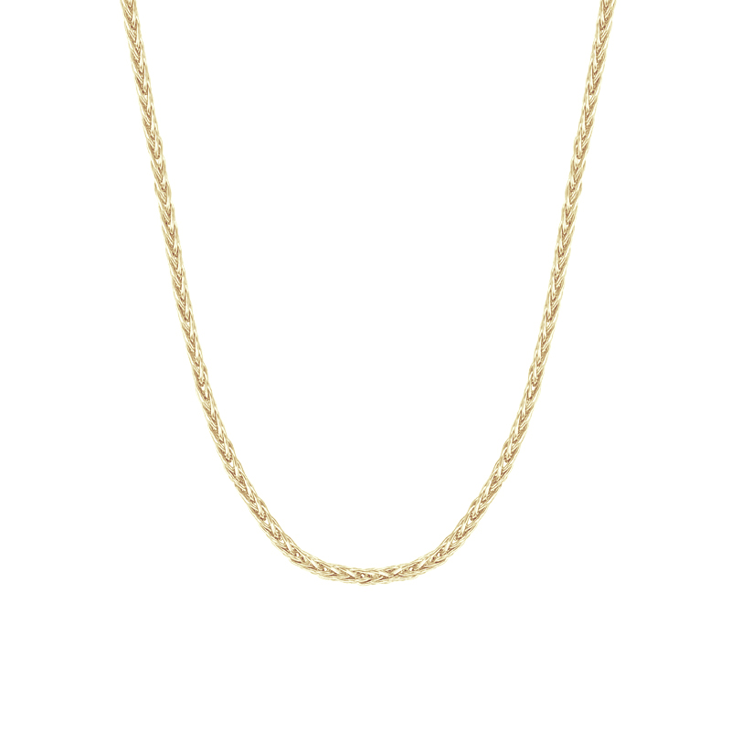 Goldene Spigakette 45 cm aus 18k Gold