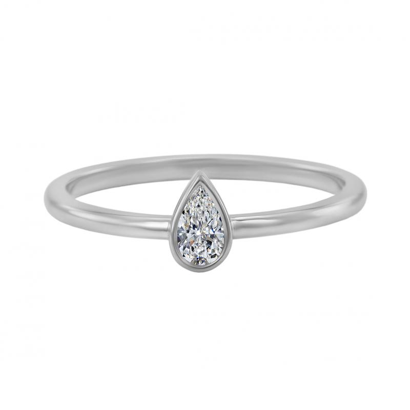 Ring aus Gold mit GIA-zertifiziertem Diamant 49285