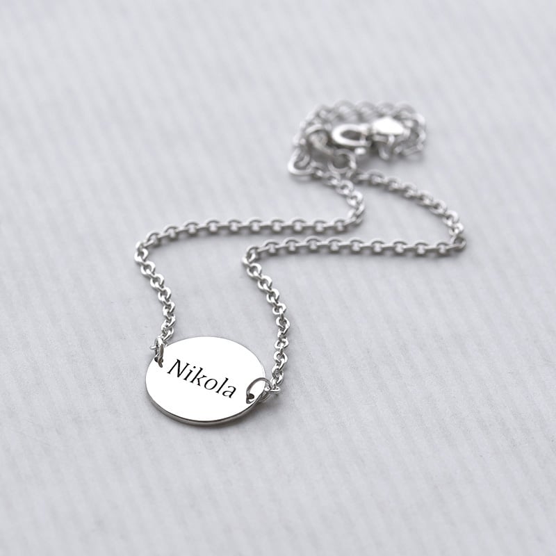 Goldarmband mit Aquamarin für das Sternzeichen Wassermann 126296