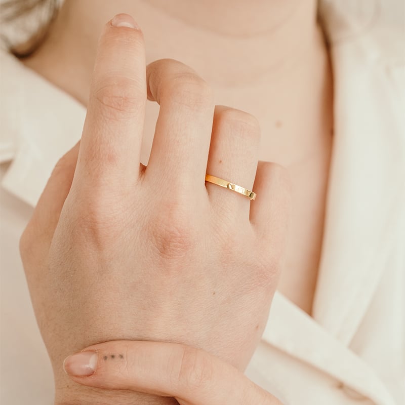 Flache Eheringe aus Gold Ilah 157067