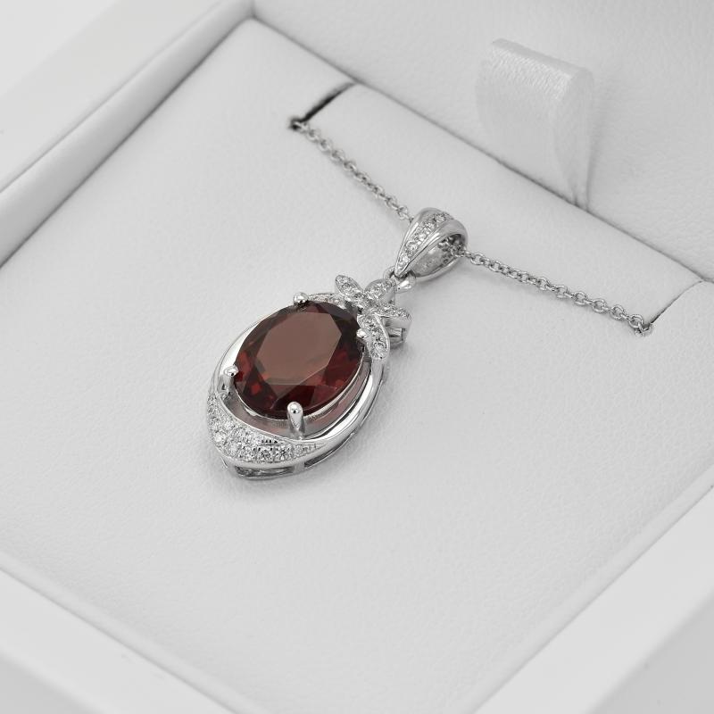 Granat Anhänger in Eppi-Geschenkbox 32988