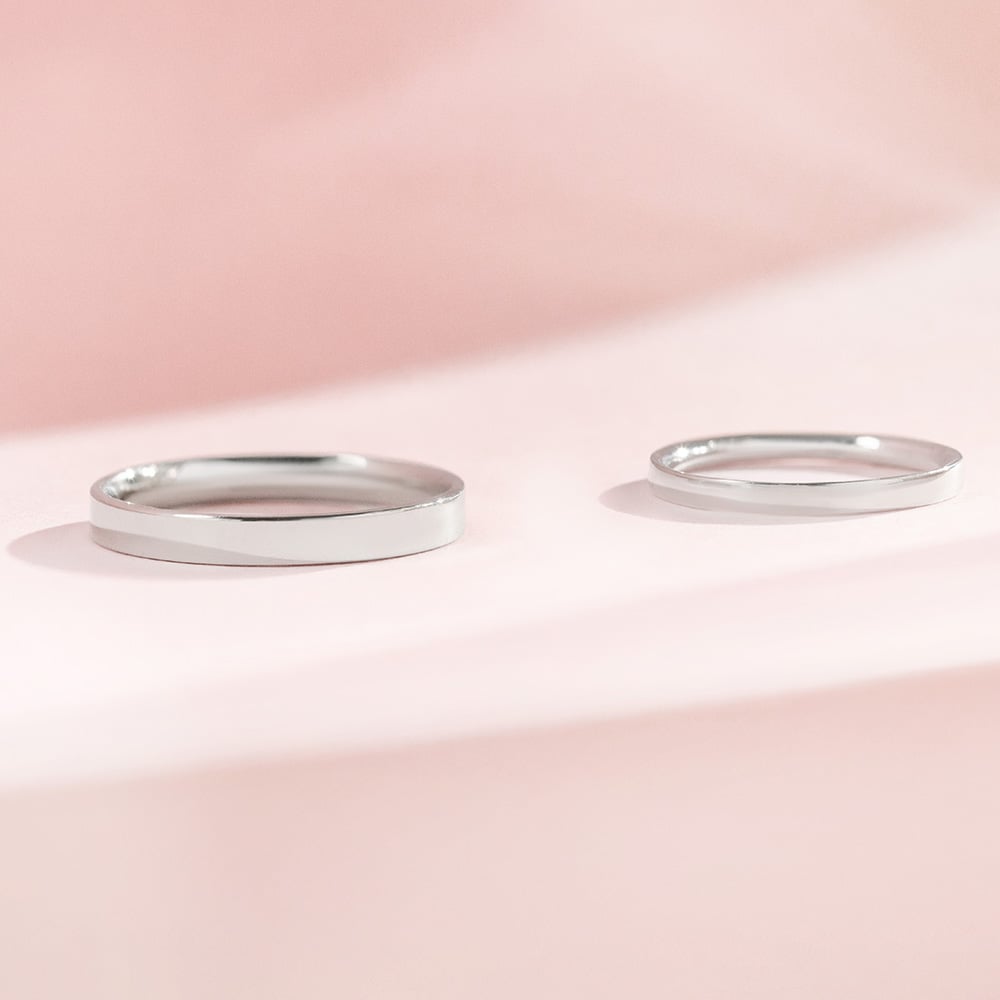 Flache Eheringe aus Gold Ilah 157069