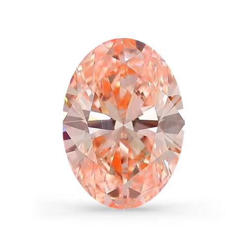 Lab Grown IGI 0.44ct VS1 Fancy Vivid Pink Oval Diamant LG539239407