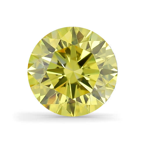 Lab Grown IGI 0.36ct VVS2 Fancy Vivid Yellow Rund Diamant LG550249385