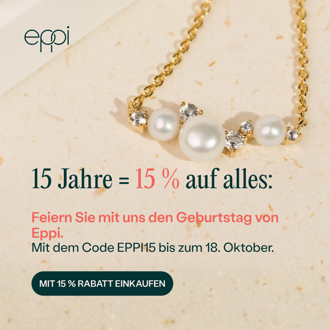 15 Jahre = 15 % Rabatt auf alles