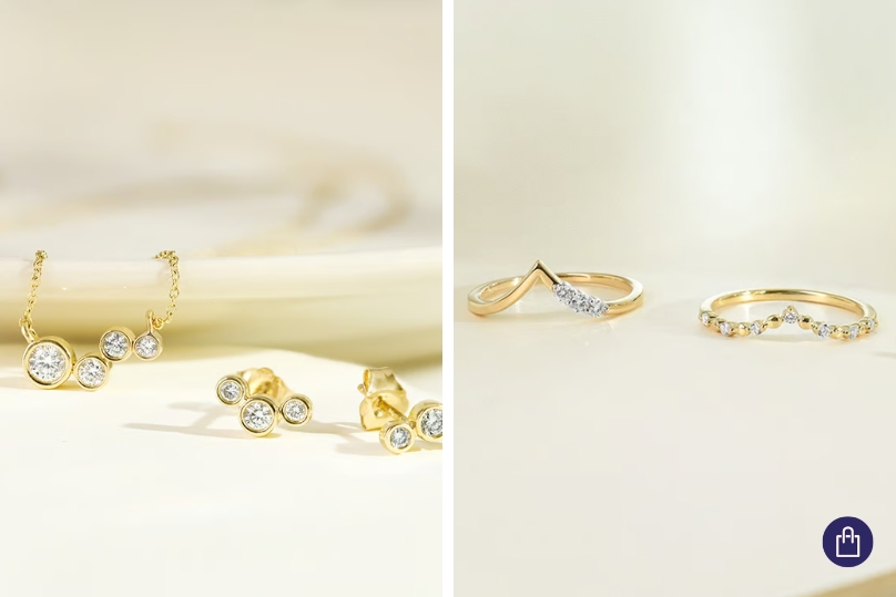 Asymmetrischer Schmuck