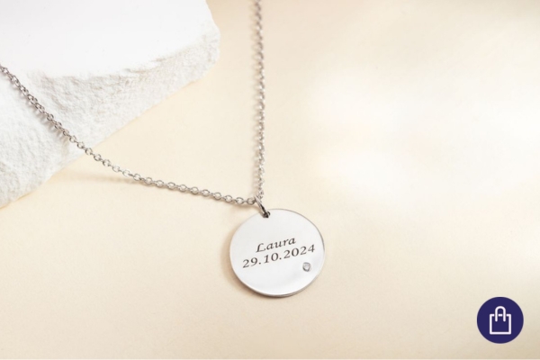 Halskette mit 3 Buchstaben