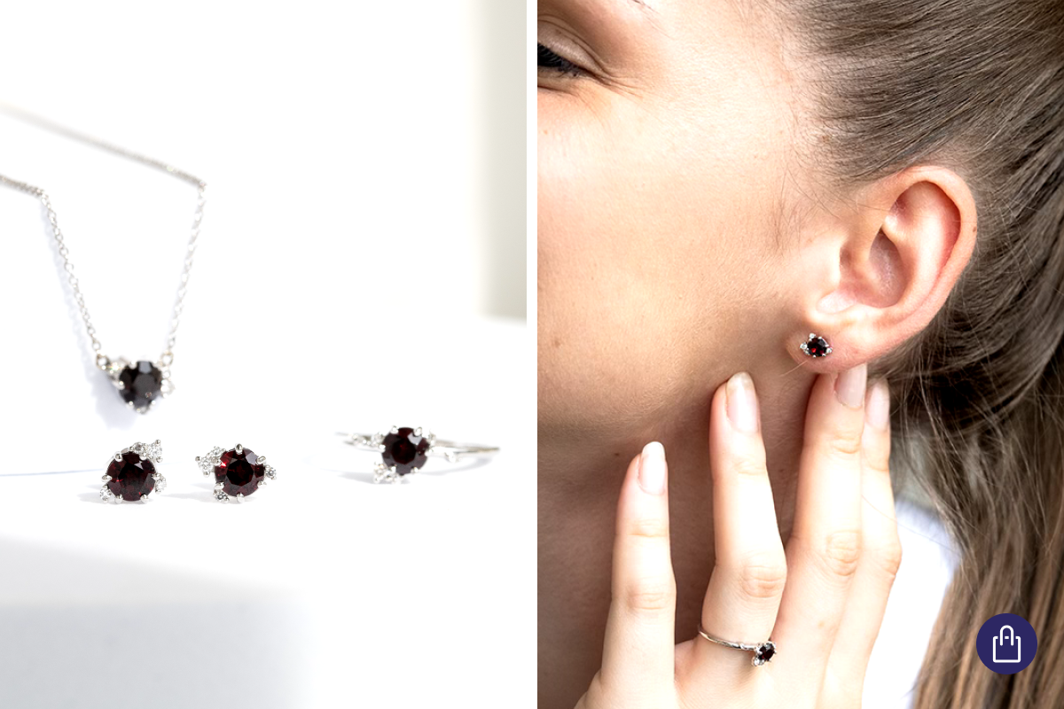 Schmuck mit böhmischem Granat aus der Kollektion Bohemian Treasures