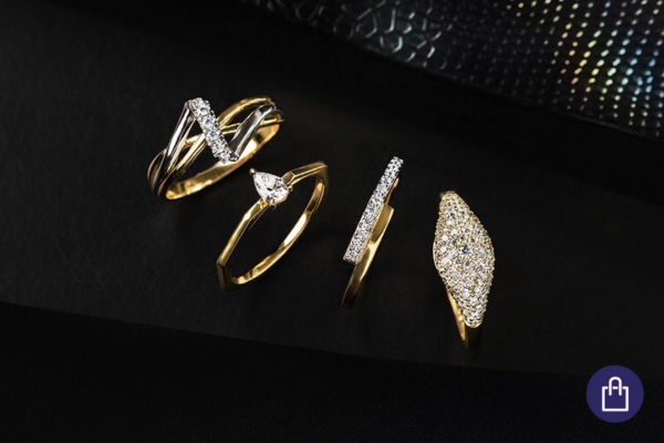 Goldringe mit Diamanten