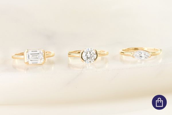 Scheidungsring mit Smaragd-Diamant