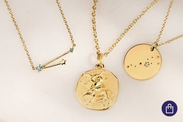 Goldschmuck mit Sternzeichen