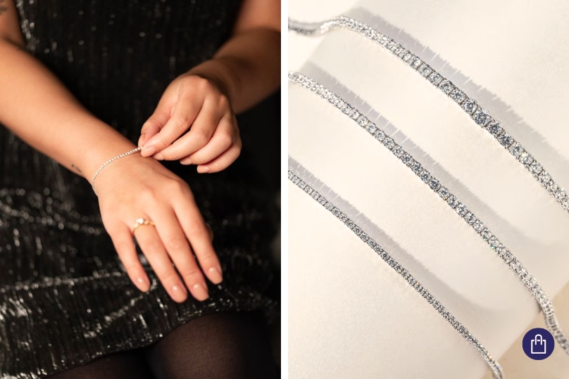 Tennisarmbänder mit Diamanten