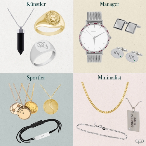 Valentinstagsschmuck für Männer nach ihrem Stil