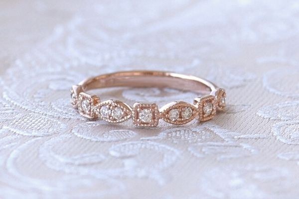 Vintage-Ring mit Lab Grown Diamanten