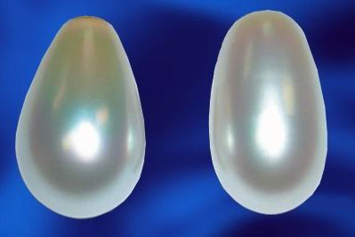 Die tropfenförmige Paspaley-Perle