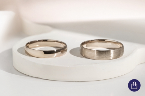 Eheringe Haselnuss Gold