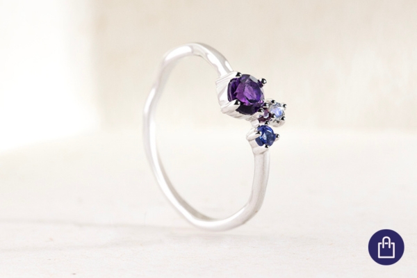 Amethystschmuck für die Schlange
