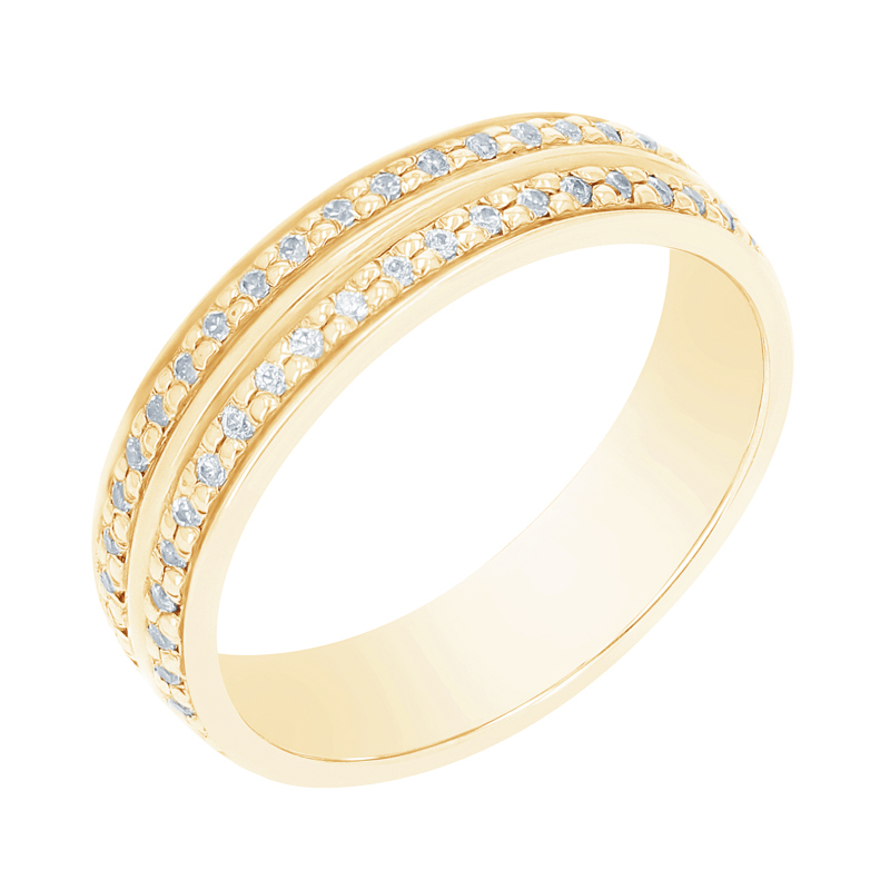 Schlichte Eheringe aus Gold mit Diamanten Sydell 105570