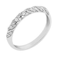 Gedrehter Eternity-Ring mit Diamanten Rami