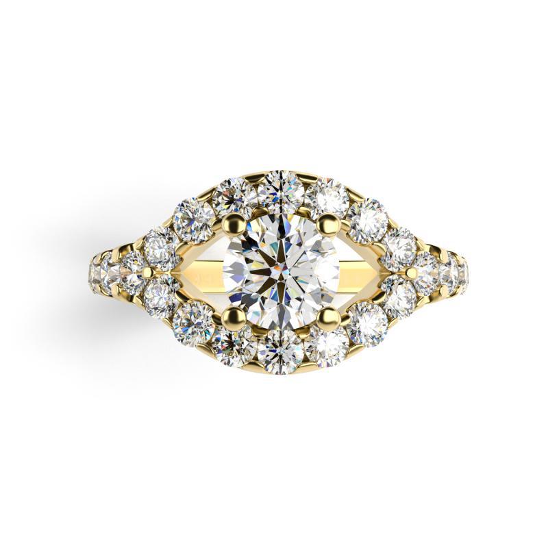 Diamant-Verlobungsring aus Gold Dyll 11400