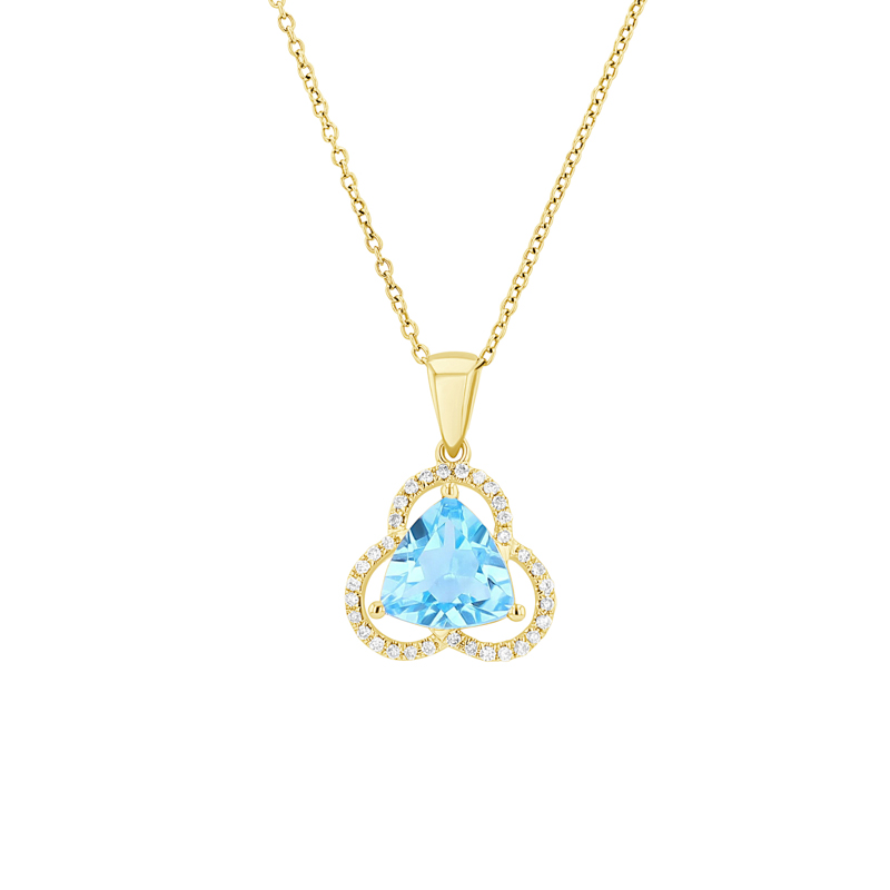 Goldene Topas-Schmuckkollektion mit Diamanten Danya 115450