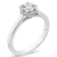 Halo-Ring mit 0.55 ct GIA-zertifiziertem Diamanten Nalani