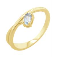 Ring mit einem ovalen Aquamarin Emeli