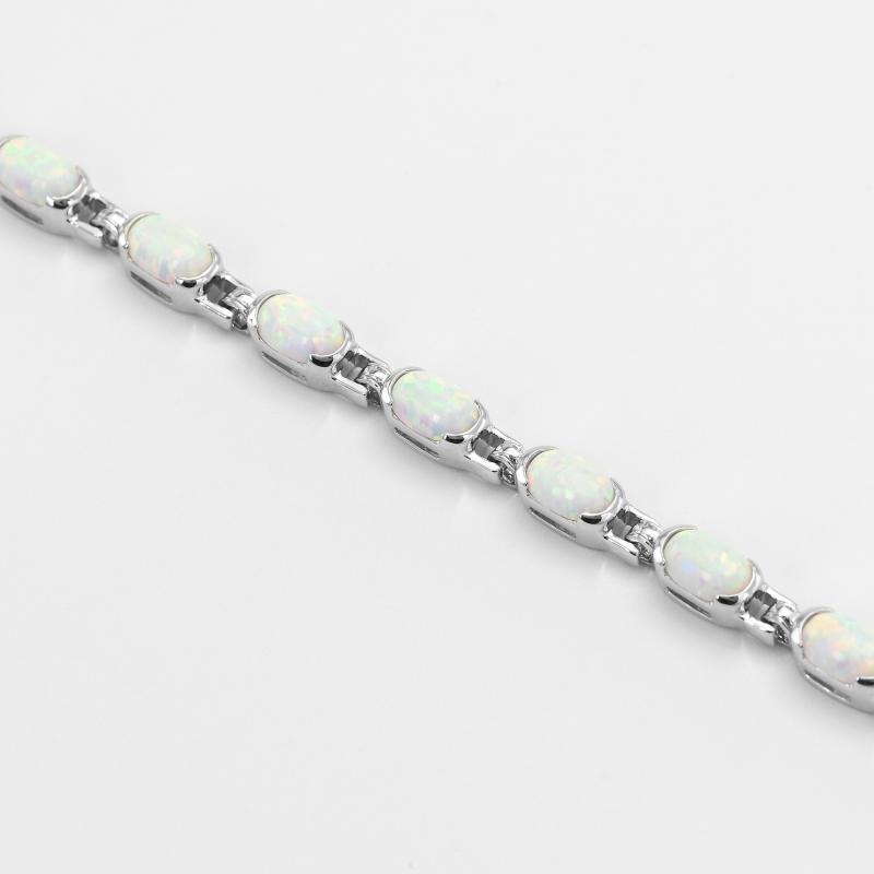 Silberarmband mit Opal 4.75ct Leroy 12360