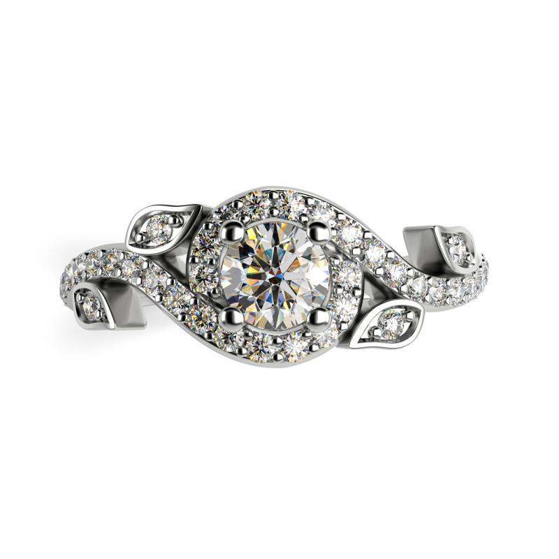 Goldener Vintage-Ring mit Diamanten Gario 12760