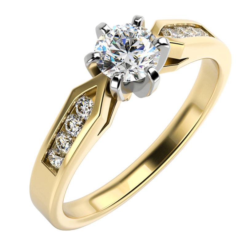 Verlobungsring mit Diamanten aus Gold Mita 12790