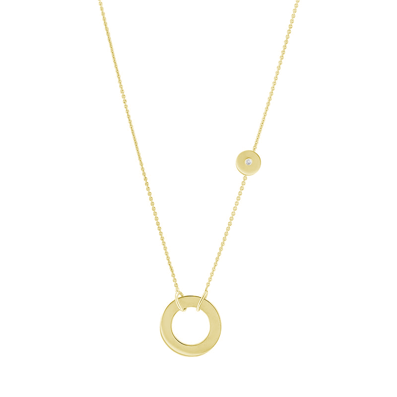 Moderne Halskette aus Gold mit Diamanten Emelda 18330
