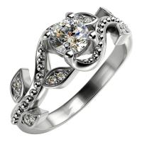 Verlobungsring im Vintage-Stil mit Diamanten Vindo