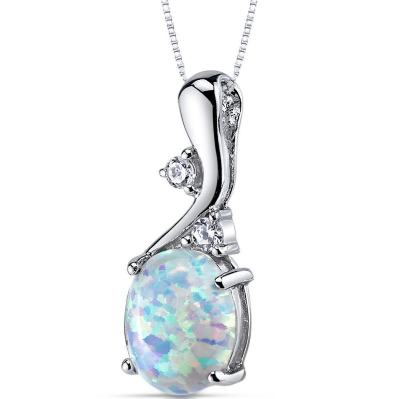 Weißer Opal in wunderschönem Schmuckset 2790