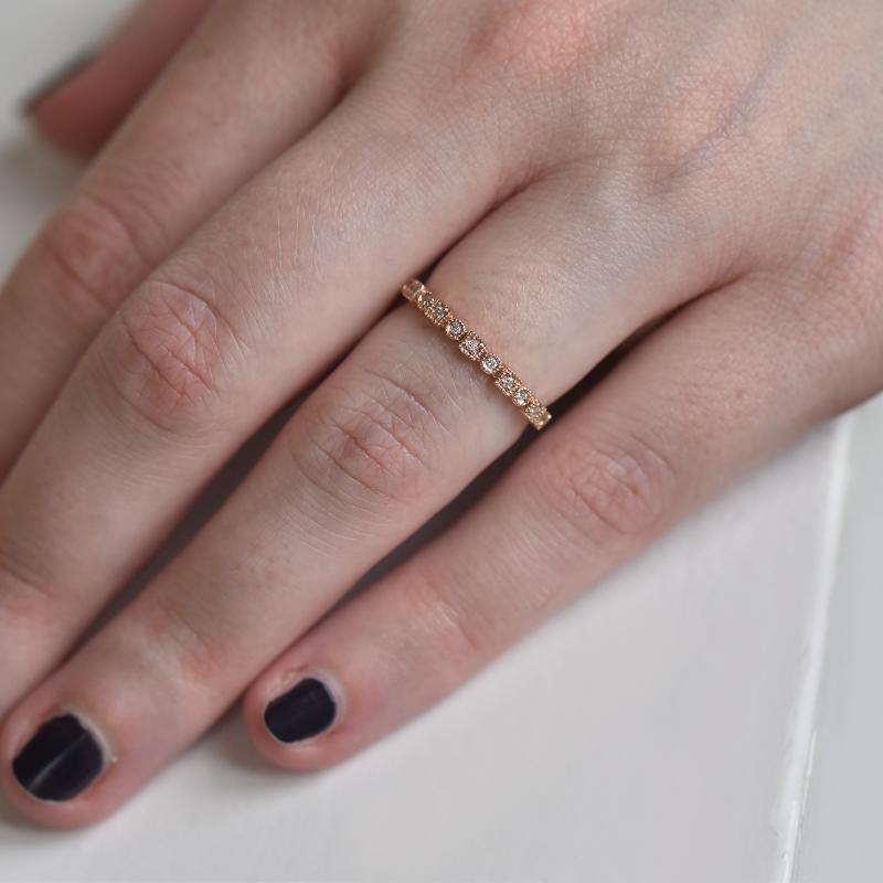 Diamant Eternity Ring für Hochzeit auf dem Finger 31280