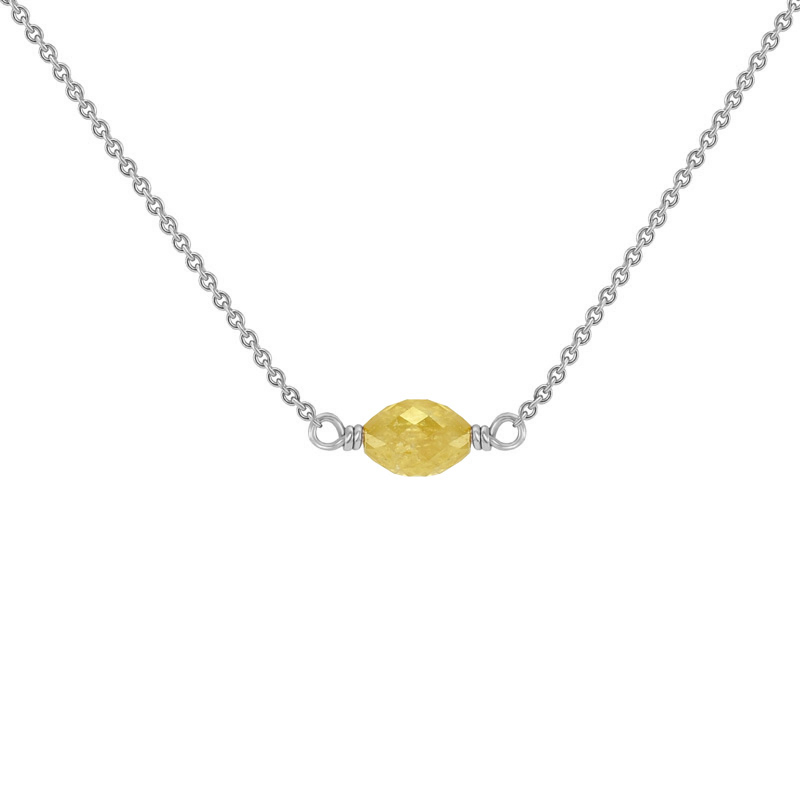 Goldene Halskette mit Diamant 37620