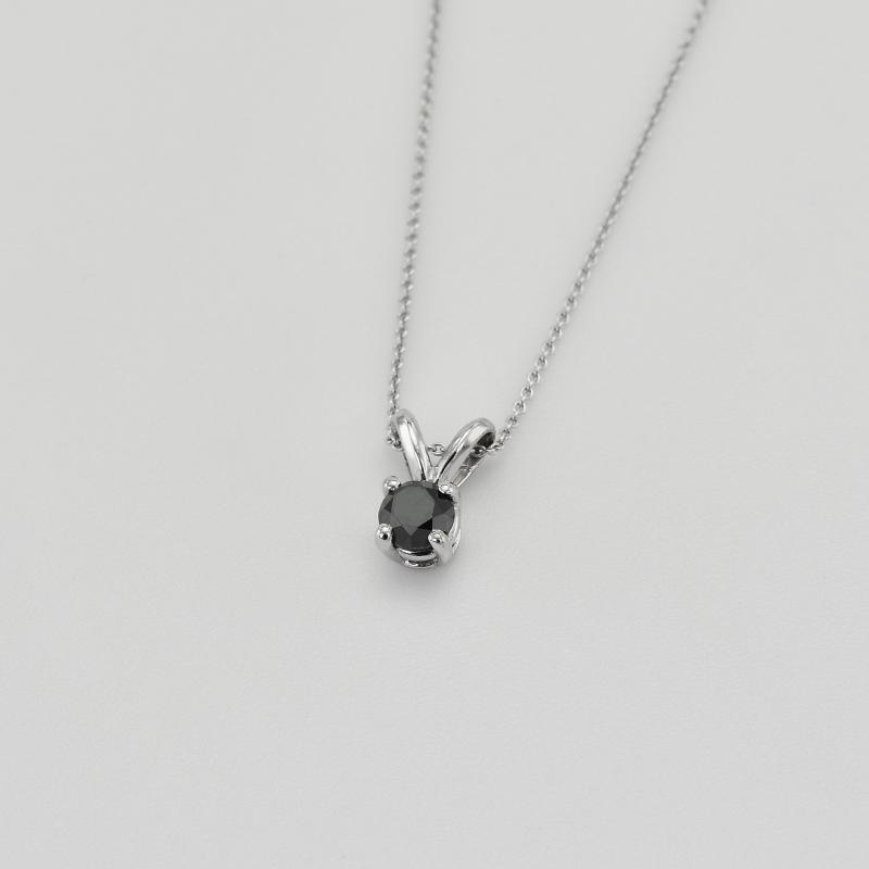 Schwarzer Diamant in Halskette Lalom 38120