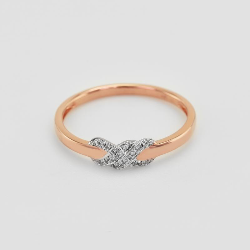 Romantischer Ring aus Gold mit Diamanten Teskala 40320