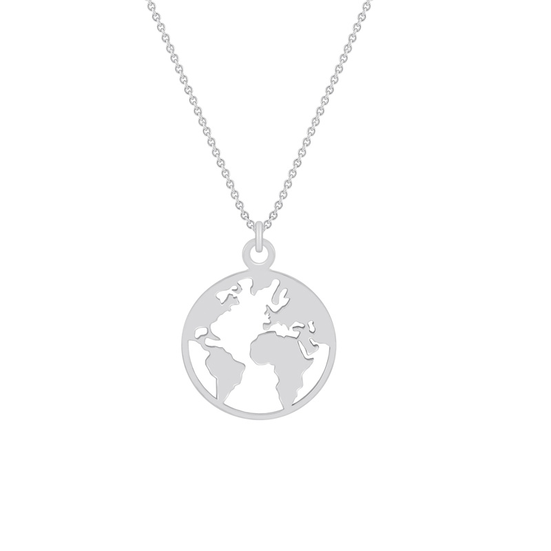 Halskette mit Weltkarte World 42980