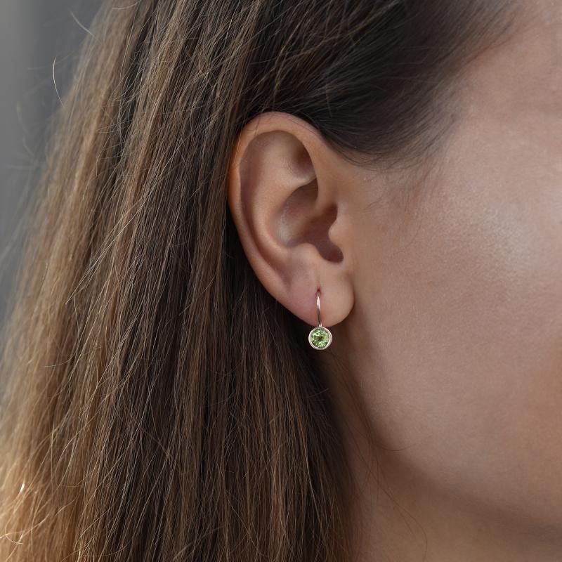 Zauberhafte goldene Ohrhänger mit Olivinen Talischa 47690