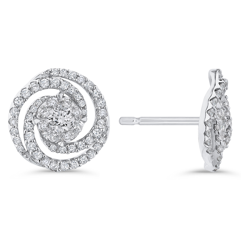 Luxuriöse Diamantohrringe Hilary 50070