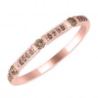 Memoire Ring aus Gold mit Champagner Diamanten Salome