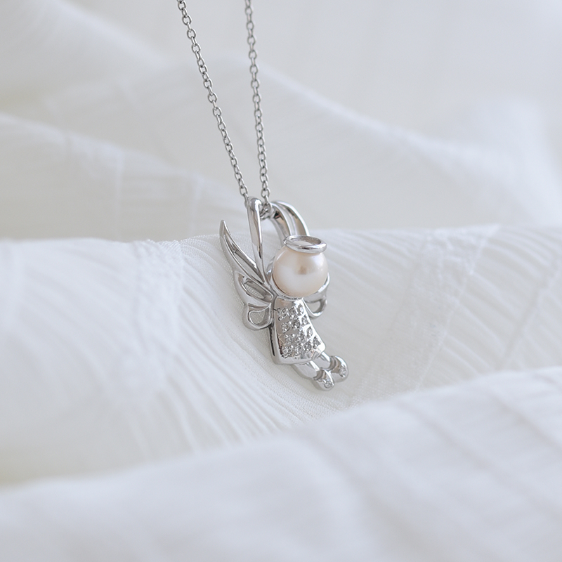 Engel mit Perle und Diamanten Angel 63960