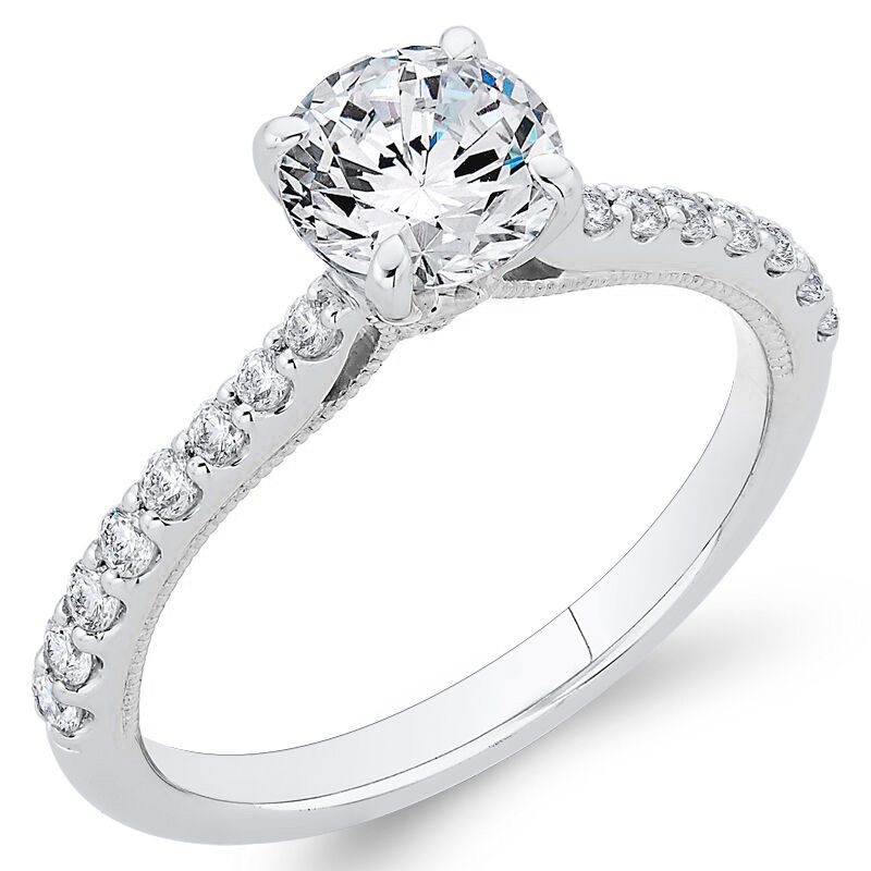 Verlobungsring mit Moissanit und Lab Grown Diamanten Rosalie 66160