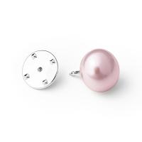 Minimalistische Brosche mit rosa Perle Hanke